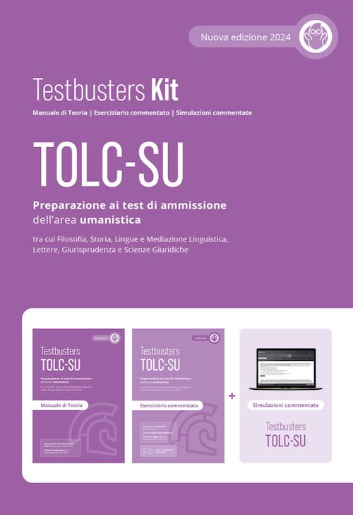 Hoepli TESTBUSTERS KIT TOLC-SU. NUOVA EDIZ. Preparazione ai test di ammisione dell'area umanistica