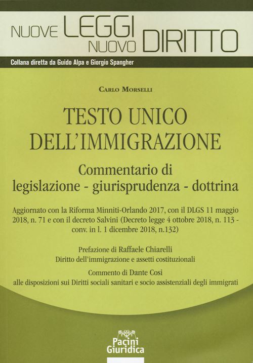 Hoepli TESTO UNICO DELL'IMMIGRAZIONE Commentario di legislazione-giurisprudenza-dottrina