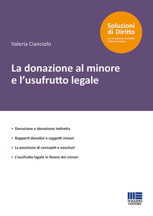 Hoepli USUFRUTTO LEGALE DEI GENITORI E DONAZIONE AI FIGLI